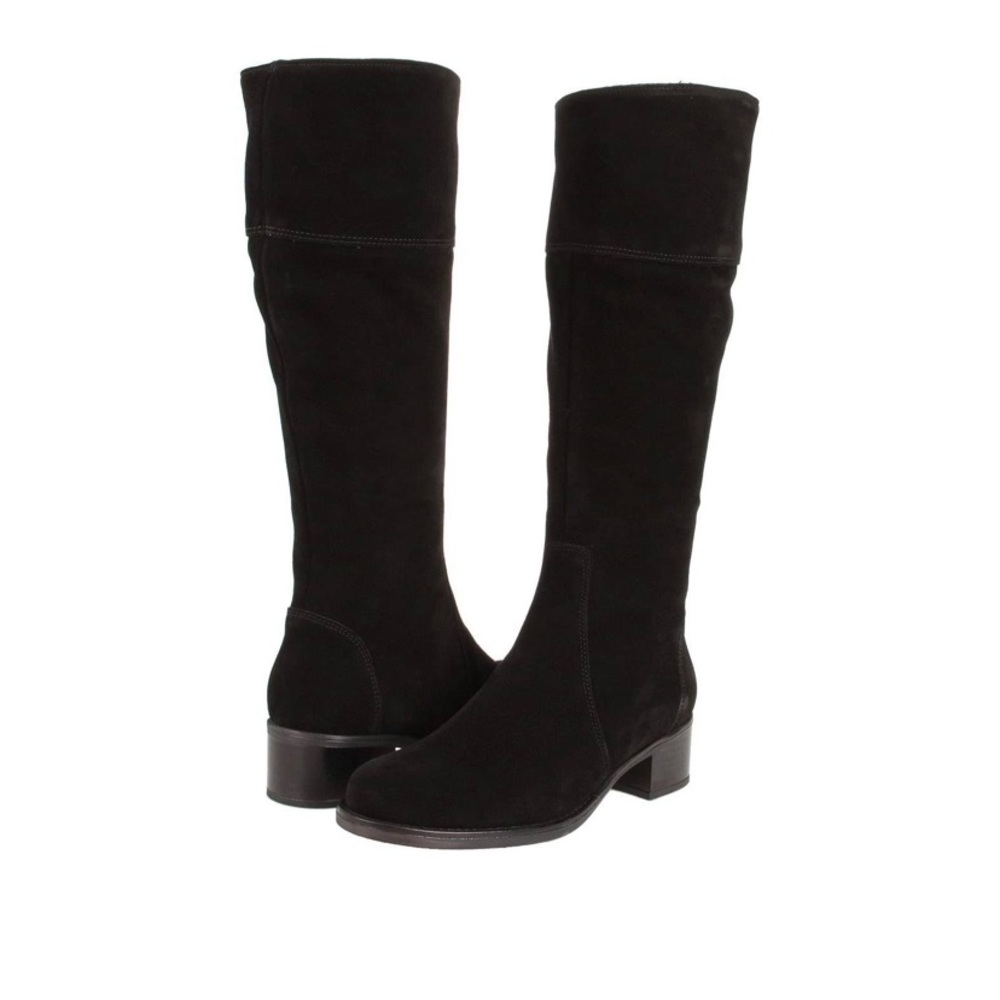 La Canadienne Women’s Waterproof Passion Black Suede Riding Boots Size 8